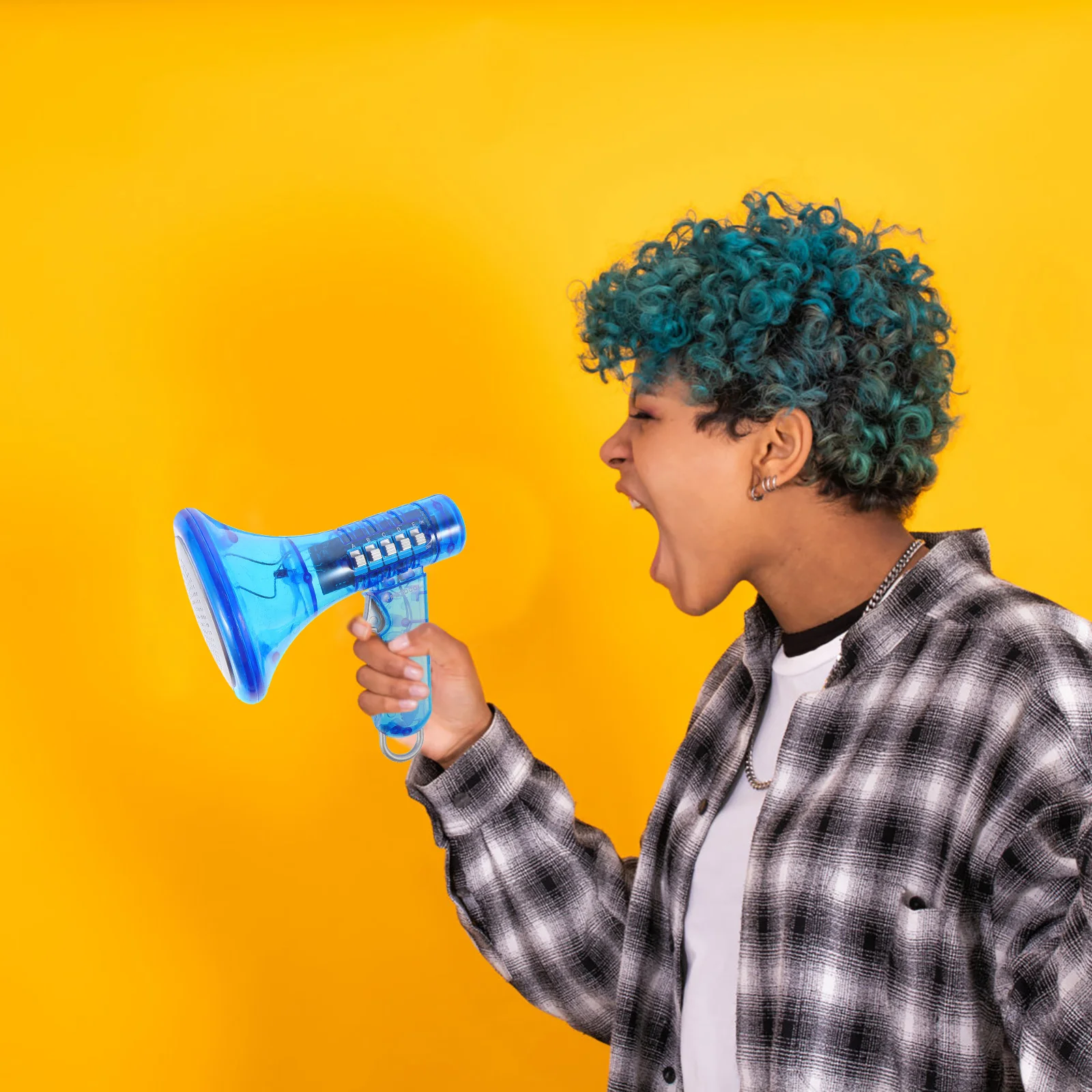 Plastic Abs Handheld Megaphone Voice Changer Speaker Toy Kids Plastic Trumpet Fan Horn Children Plaything Team Sports Bright