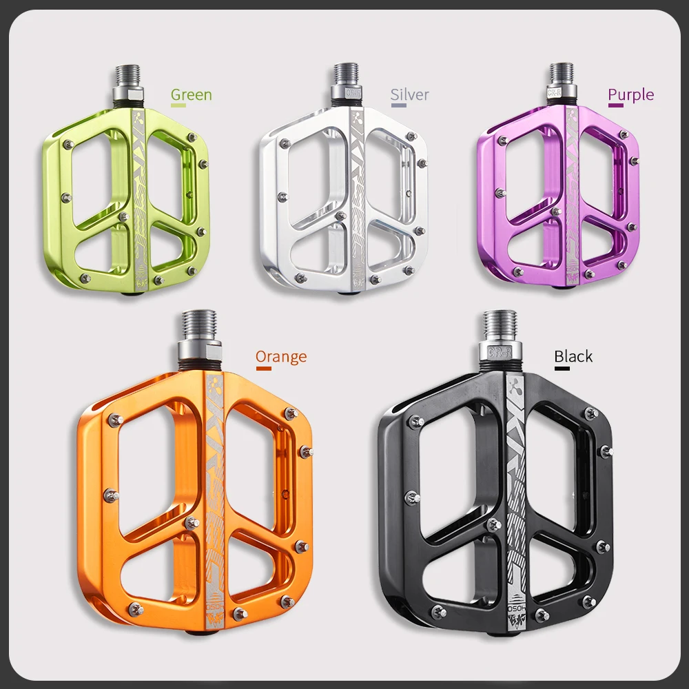 KRSEC K4050 Lightweight Mountain Bike Platform Pedals 9/16 Inch - Image 2