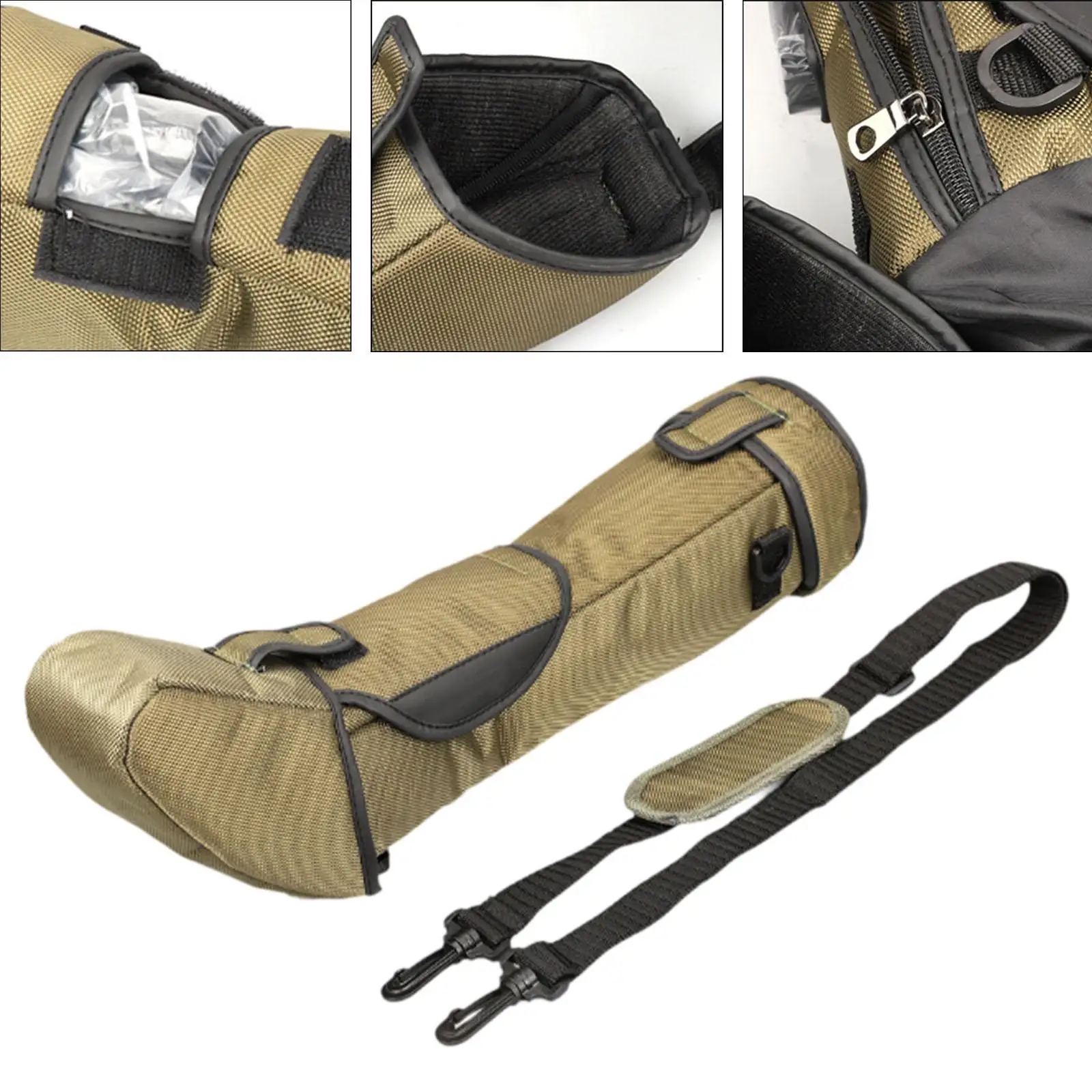 Bird Watching Telescope Bag,Scope Case with Strap Padded Sturdy Nylon Carrying Case Portable for Hiking Bird Watching Ourdoor