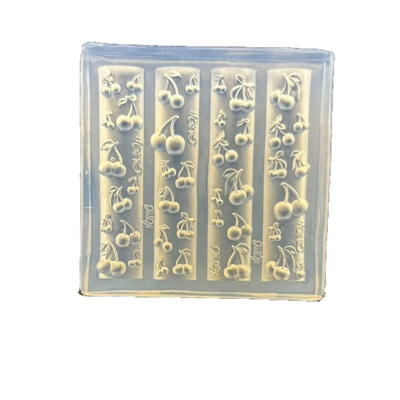 3D 장미 꽃 나비 실리콘 네일 몰드 체리 디자인 DIY 매니큐어 쥬얼리 공예 네일 아트 장식 도구