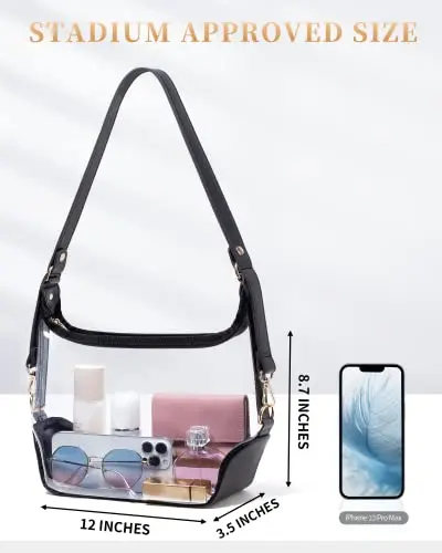 

Clear Storage Bag PVC Handbag Transparent Purse Candy Toiletries Life Sundries Home Fashion Crossbody Storage Bag for Women