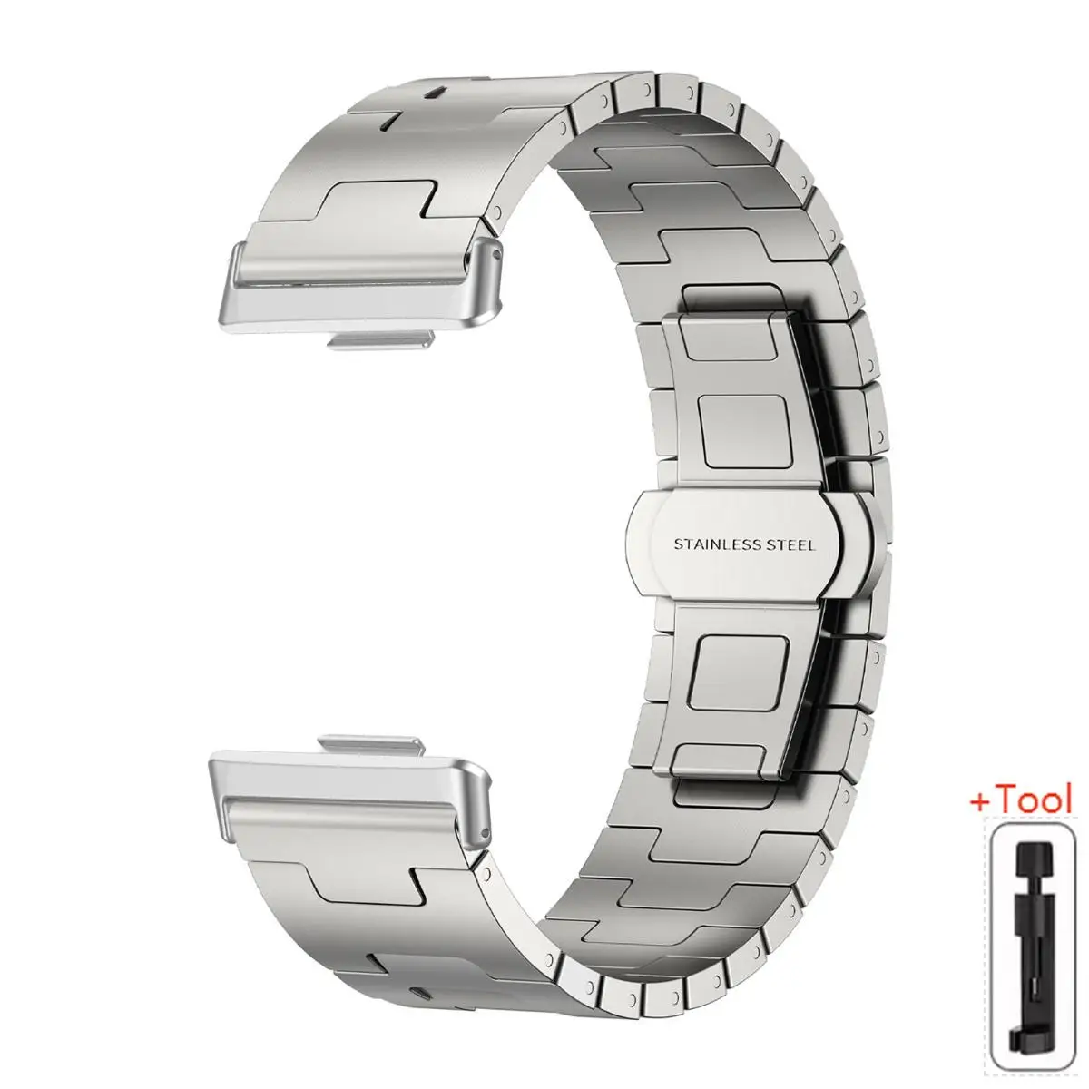 Luxury Titanium Strap with Metal Folding Clasp