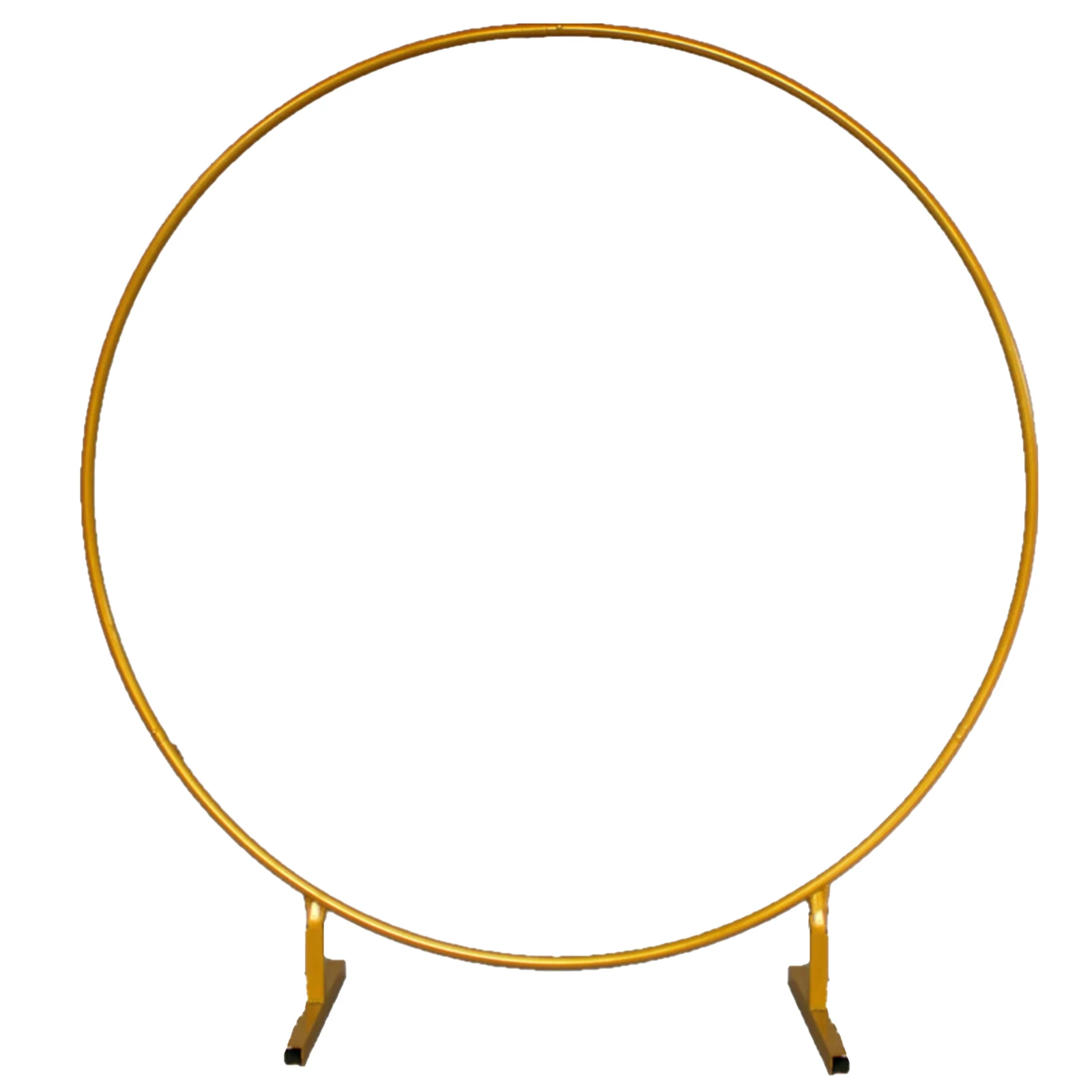 6.6FT Metal Round Backdrop Stand, Ceremony Metal Balloon Arch Stand Indoor Outdoor for Birthday Wedding Decoration