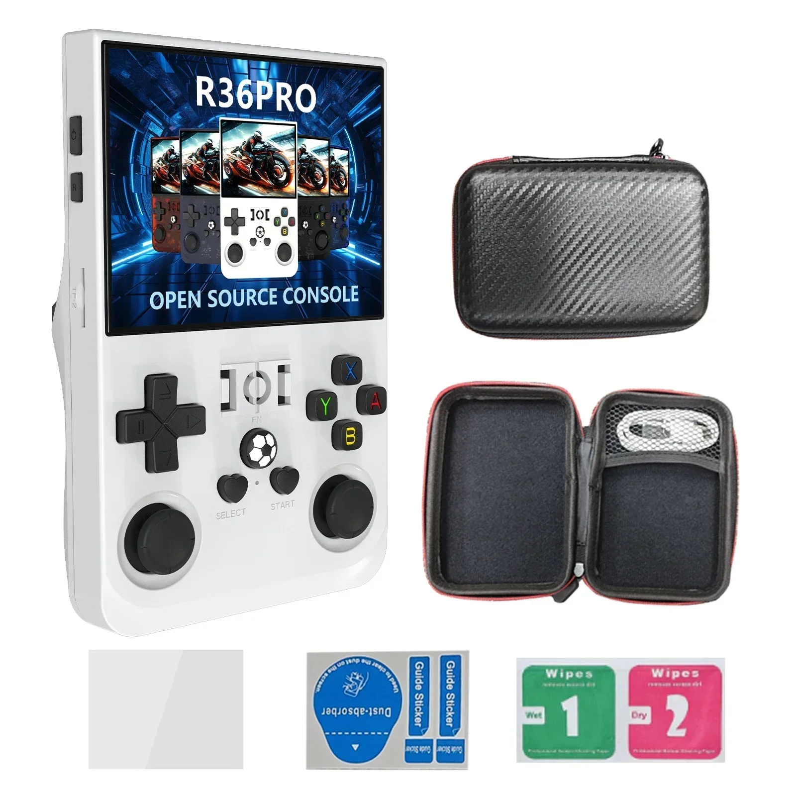 R36S Console retro portatile, schermo IPS 3,5 pollici, scheda