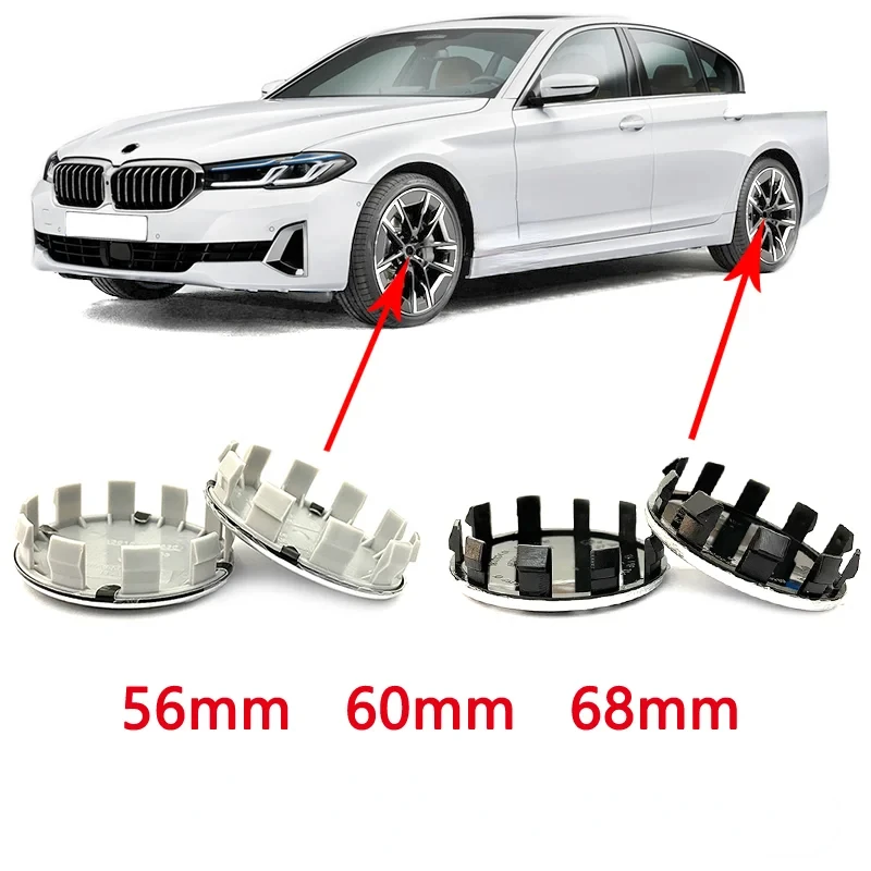 

4pcs 60mm 56mm 68mm 36136783536 10 Pin ALPINA Rim Cover Car Wheel Hub Center Caps Badge Logo Emblem Auto Exterior Accessories