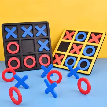 OX Tic-tac-toe Chess Parent-child Interactive Leisure Board Montessori  Game Chess Development Intelligent Educational Toy 1