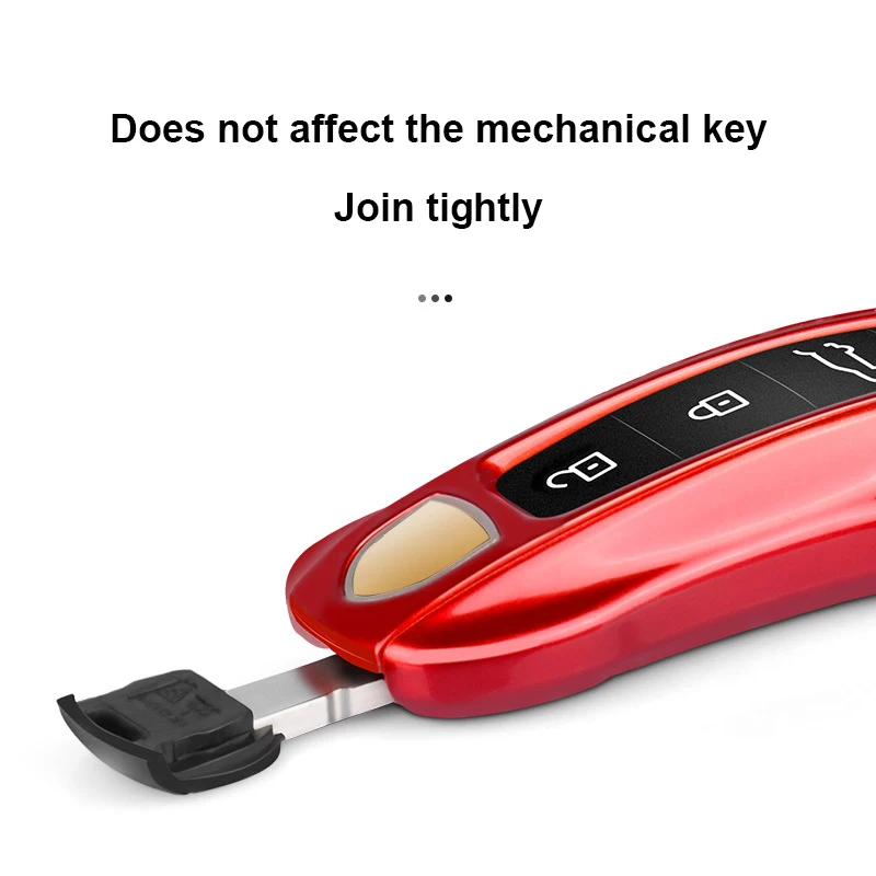 Key Case Cover Key Case Car Key Shell Solid Color ABS Car Key Case Cover Accessories For Porsche Panamera Cayenne 911 Taycan
