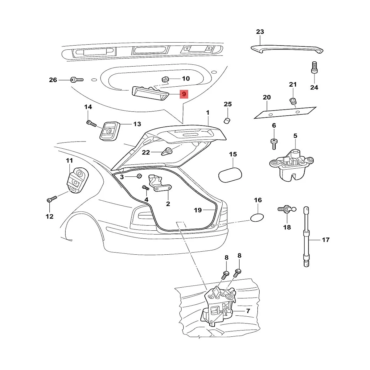 New Rear Trunk Lock Release Handle Switch for VW XL1 / Skoda Octavia 2004  2005 2006 2007-2015 1ZD827574 1ZD 827 574 - AliExpress