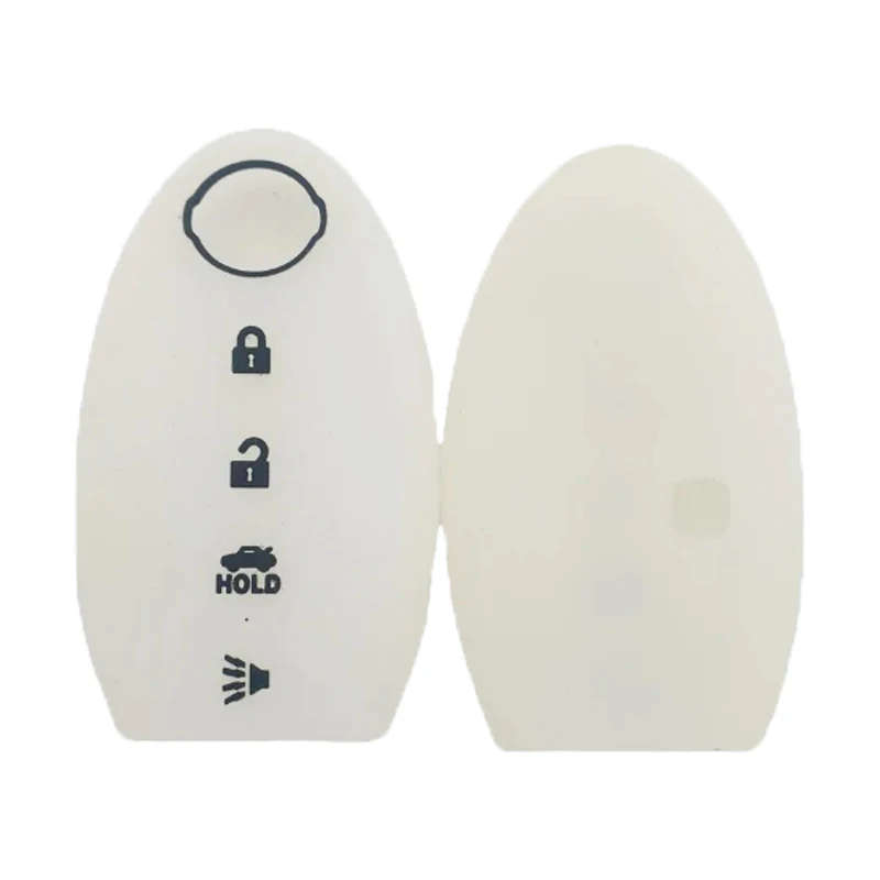 Premium 4-Button Silicone Car Keycase Accessory