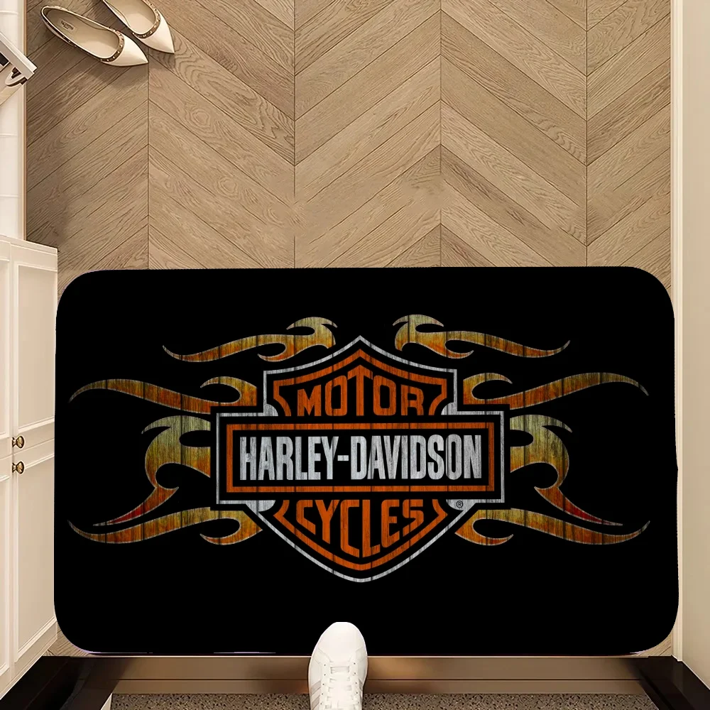 Harley Davidson Kitchen Carpet for Home Entrance Doormat Entrance Door Mat Floor Things for the Home Decor Items Bedroom Rug 3