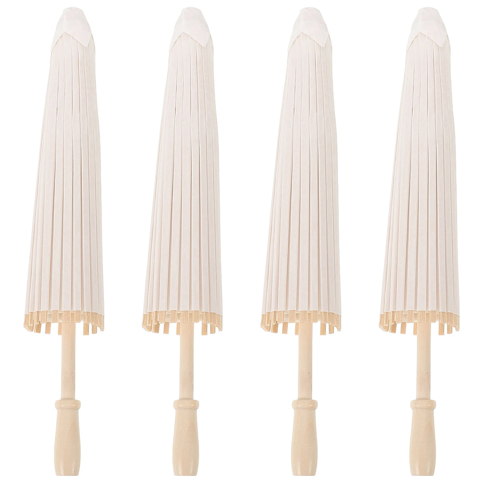 

4 Pcs Children's Handmade Umbrella Graffiti Paper for DIY Kids Drawing Wood Painting Craft Primary School