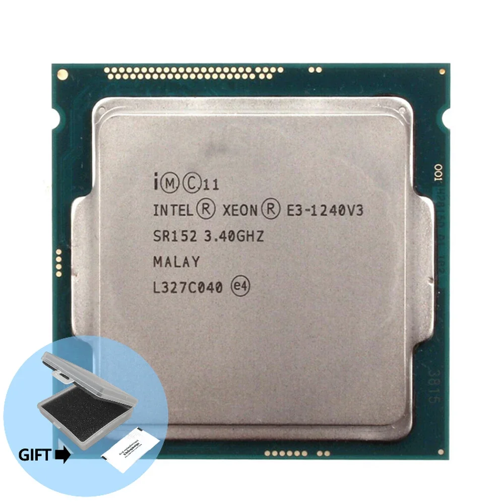 

Intel Xeon E3-1240 v3 E3 1240v3 E3 1240 v3 3.4 GHz Quad-Core Eight-Thread CPU Processor 8M 80W LGA 1150