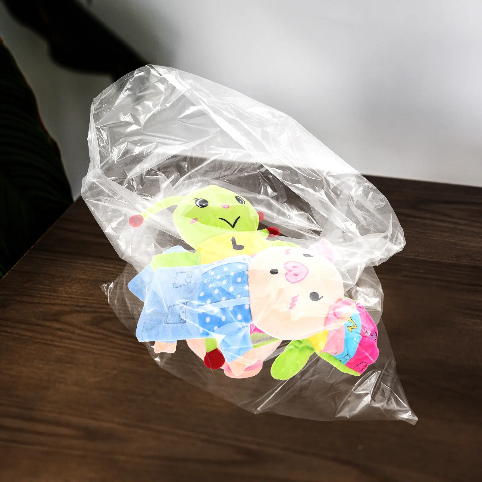 10Pcs 방습 플라스틱 가구 커버 홈 오피스 소파 기기 이동 보관을위한 두꺼운 투명 먼지 보호 가방