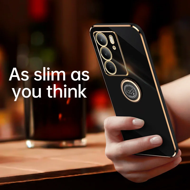 Premium 6D Plating Shockproof Silicone TPU Soft Matte Phone Case