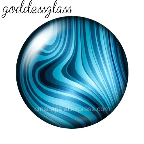 New Colorful water Wavy Patterns 10pcs 12mm/18mm/20mm/25mm Round photo glass cabochon demo flat back Making findings