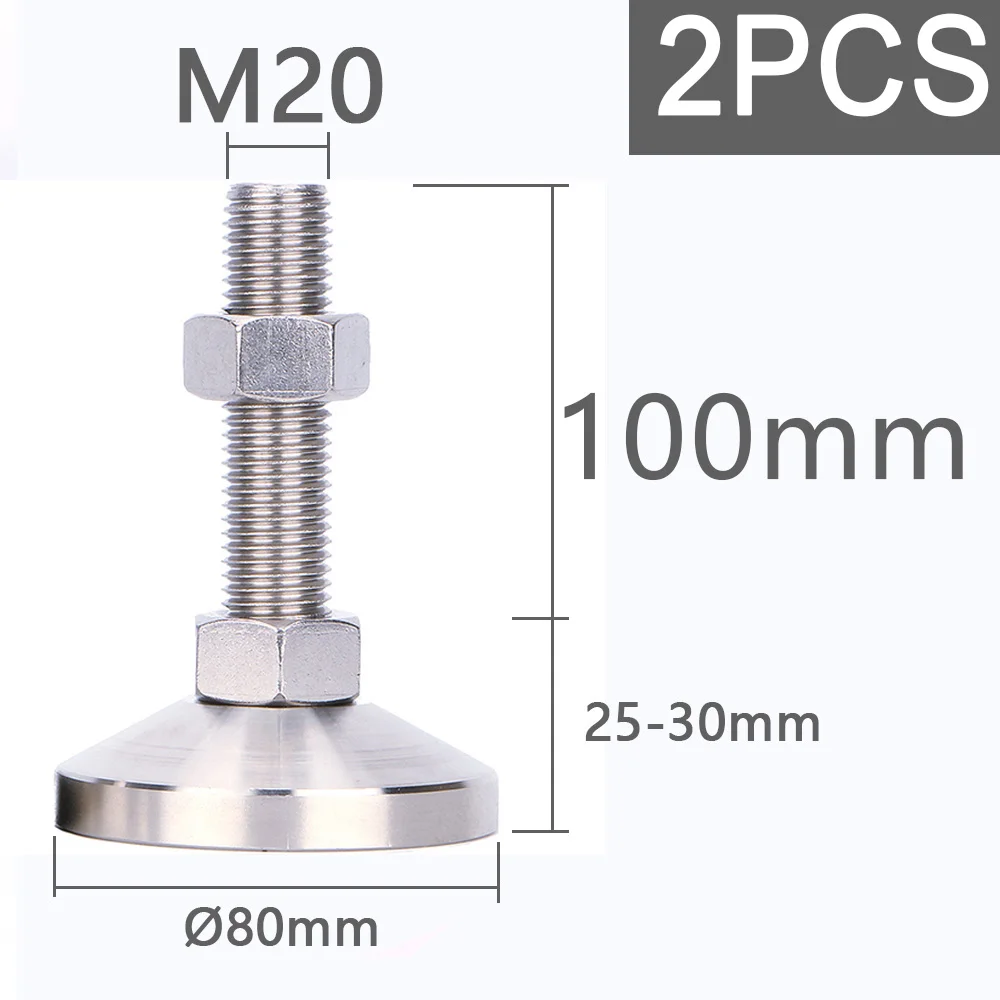 2PCS-D80-M20-100mm