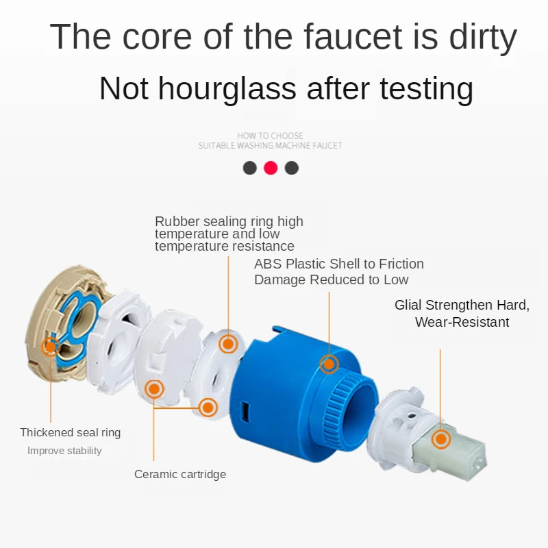Faucet Cartridge For Kitchen Bathroom Faucet 1 Pack 35/40mm Ceramic Cartridge