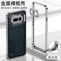 Enhanced Metal Frame Case with Heat Dissipation and Lens Protection - Premium Aluminum Alloy Frame Cover for Nothing Phone 4A (GRAY)