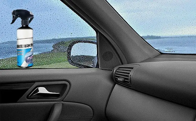 Car Deicer Spray Effective Antifreeze Dissolving Defrost Spray 100ml Efficient Portable Car Windshield Snow Melting