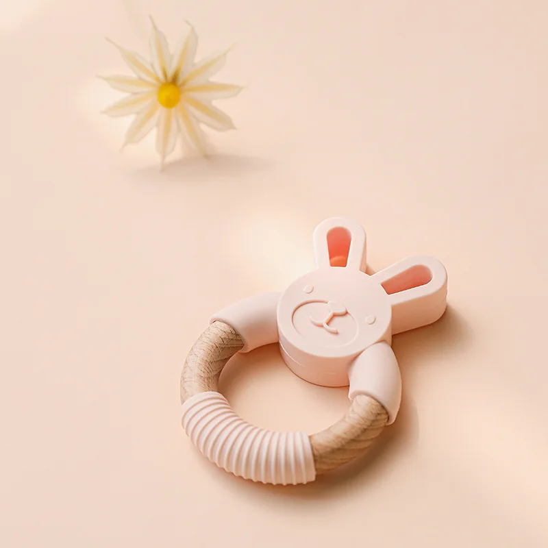 

2022 Newest Lovely Rabbit Edile Baby Teething Toy Silicon Teething Stick