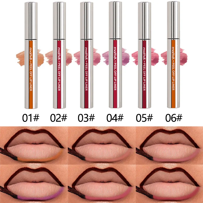 3PCS Lip Stain Liner, Long Lasting lip liner peel off stain,Natural Peel Off Lip Stain,Matte Tattoo Lip Liner Stain Peel Off 3