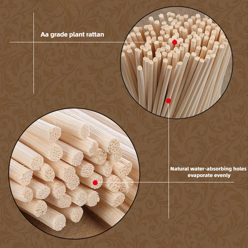 Natural Rattan Aromatherapy Diffuser Refill Sticks for Home Decor