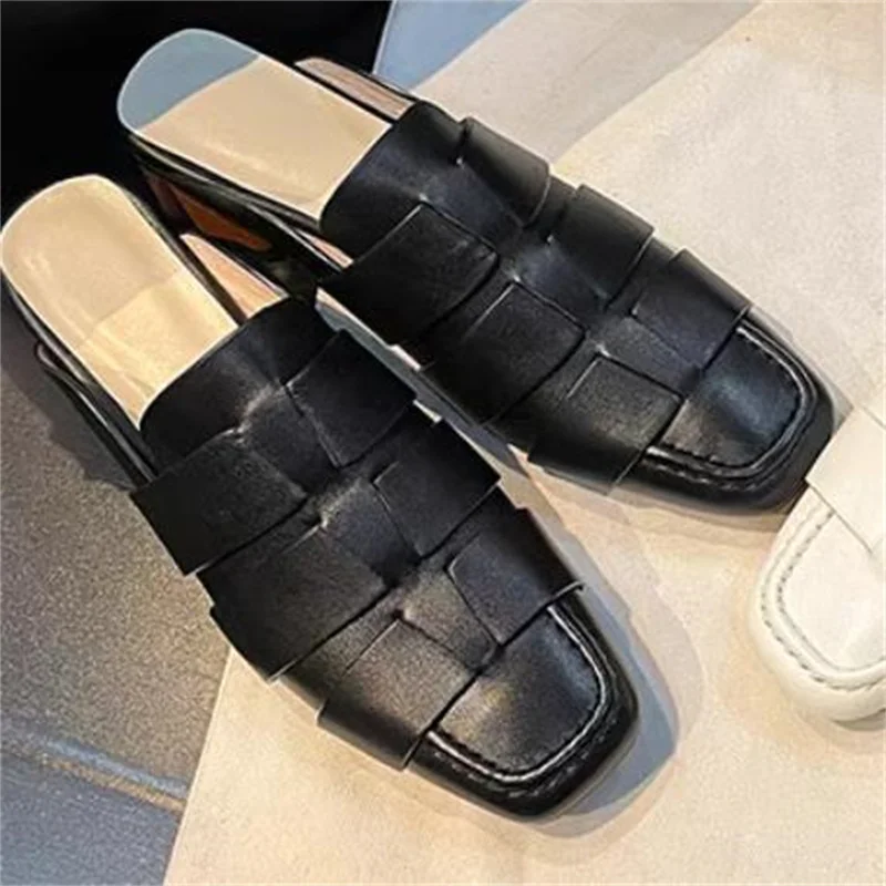 

Женские туфли без задника, из ПУ кожи