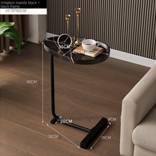 Nordic Modern Morocco And Simplicity Corner Table Living Room Home Sofa Side Table Hotel Homestay Bedside Side Table Wholesale Black Stone black