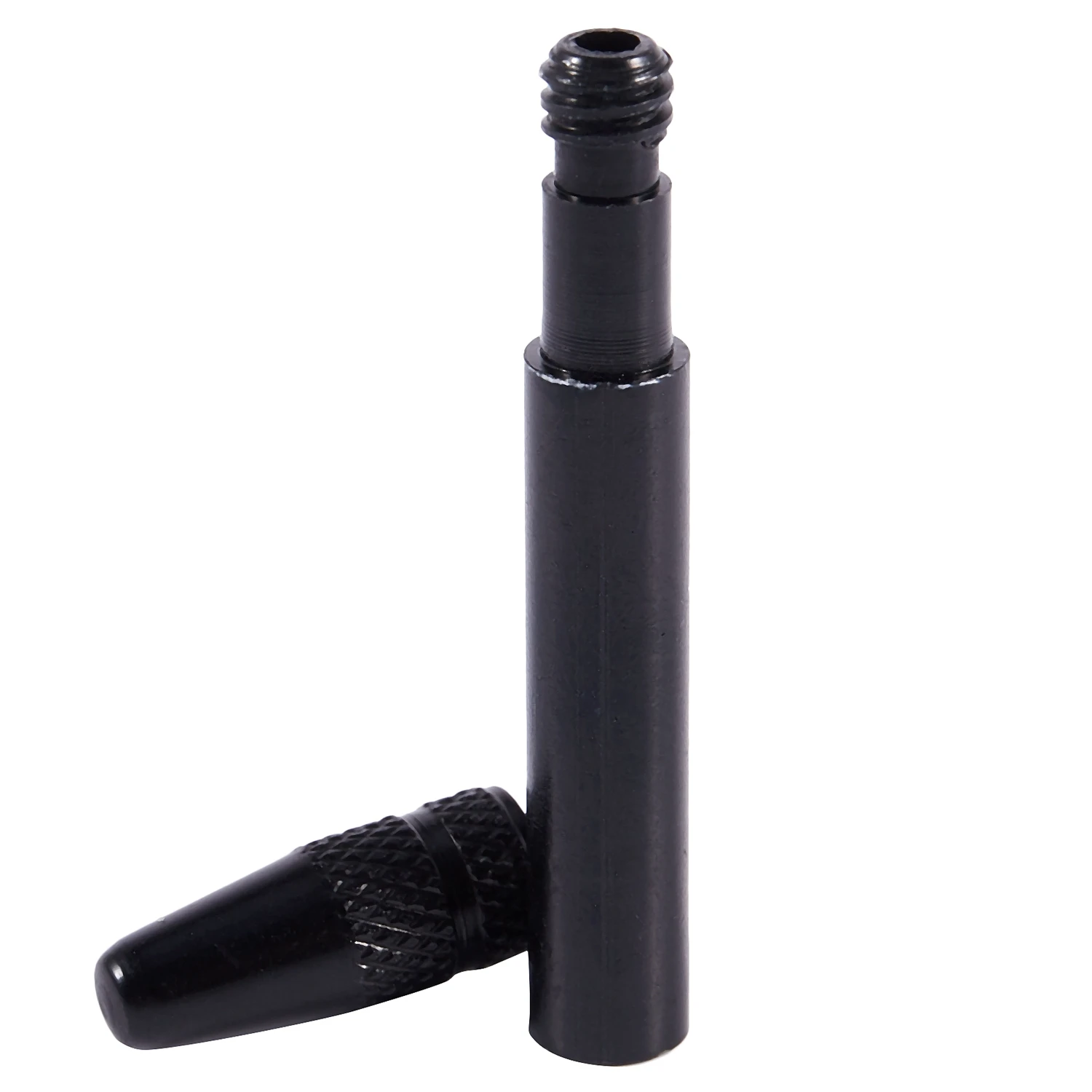 1 x Bicycle 40mm Presta Valve Tire Tyre Extender Extension Cap Cover Adapter black