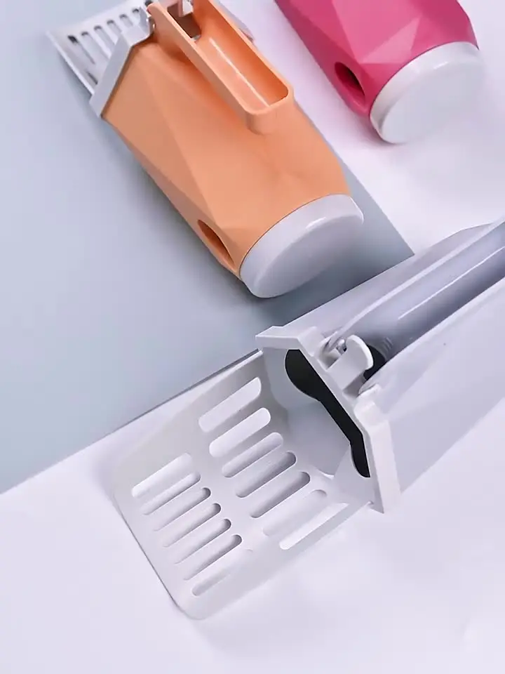 Meowbud All-in-One Cat Litter Scooper With Holder & Waste Bags - Detachable Leakproof Litter Box Shovel For Easy Cleaning