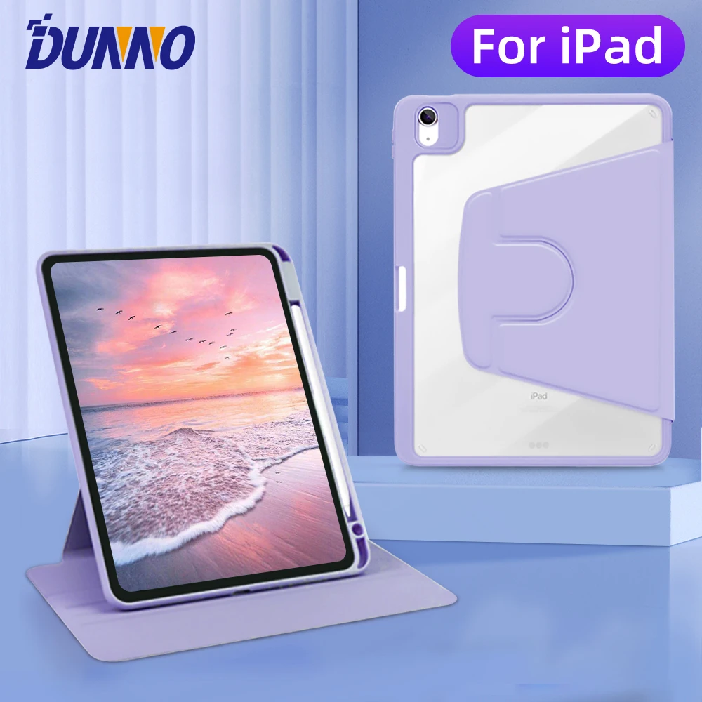Rotatable Case para Tablet Ipad Pro 11 12.9 Air 10.9 10th 9ª Geração Mini Capa Funda 360 °