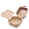 Portable Thickened Folding Pet Double Bowls Tableware Travel Dog Feeder Bowls 2-in-1 Pet Outdoor Travel Supplies 6