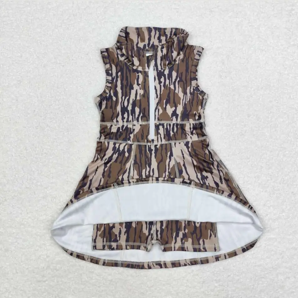 طفل فتاة الصيف رياضية Acive ارتداء مع القلاع الزرقاء سترة يوجا أعلى الرياضة Skorts طفل الفتيات الملابس فساتين مجموعات