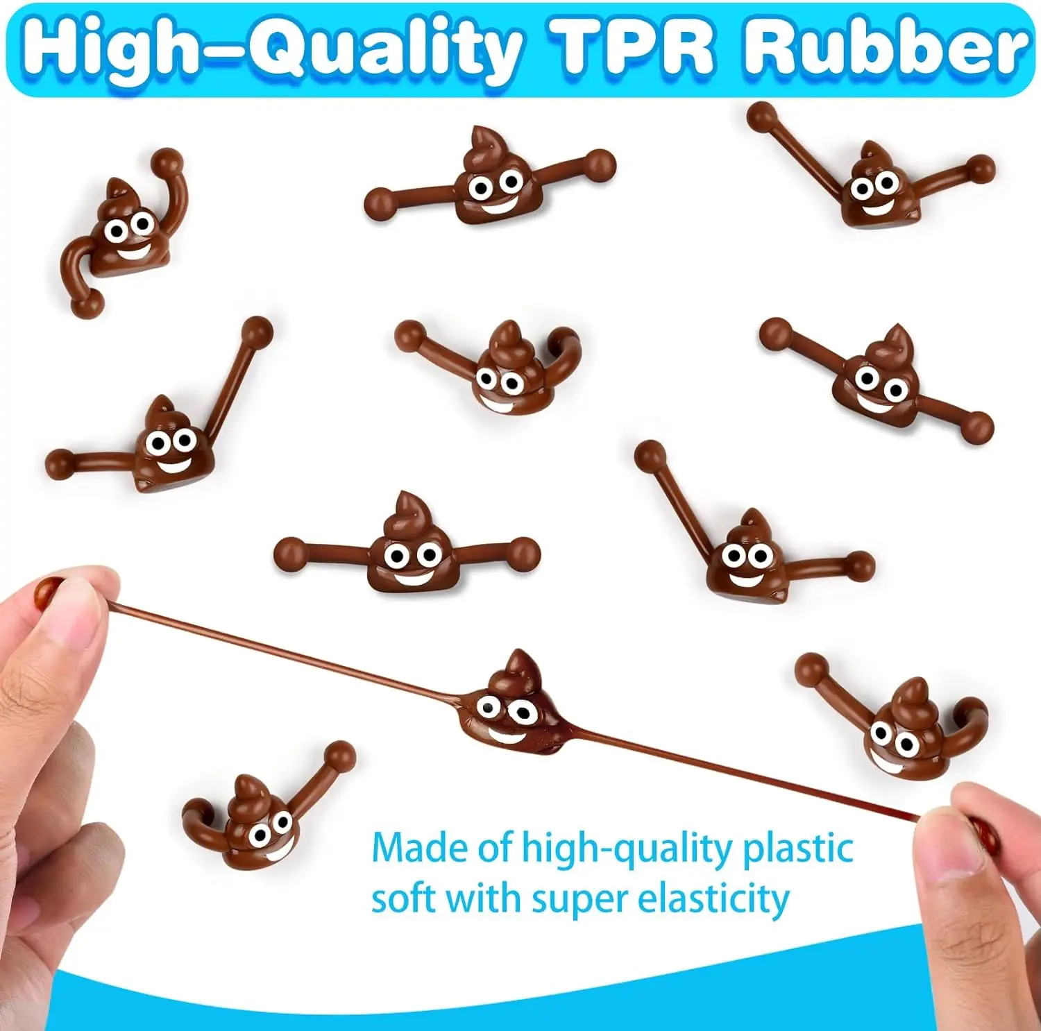 10/20set Fun Colorful Shooting Fake Poop Toys For Kids Birthday Party Favor Bag Pi&ntilde;ata Filler Boys Girls Party Gifts Supplies