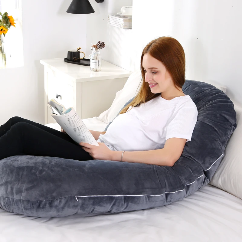 Pregnancy Pillow 3kg 6.6lb U Pregnancy Pillow for Pregnant Women Sleep Nursing Maternity Full Body Support for Back Belly Hip Leg Removable Cover