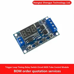 Enhanced Digital Timer Switch Circuit with LED Display and Dual MOS Control (12 - 24V)