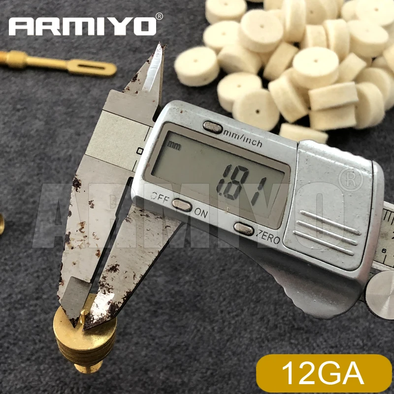 Armiyo 100 Stück Wollfilz-Pads 100 Stück Aufsätze All-in-One Rohrreinigungsset 720mm Länge Messing Drehbarer Stab Reinigungshilfe – Detail 14