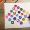23 Pcs Eva Graffiti Stamp Kids Stamper Paint Sponge Brush Painting Stamper Double-Side Ink for Kids Sponges Child 5