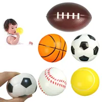 5Pcs Children Soft Football Basketball Baseball Tennis MotionToys Foam Sponge Decompression Vent Stress Balls Soccer Anti Stress 1
