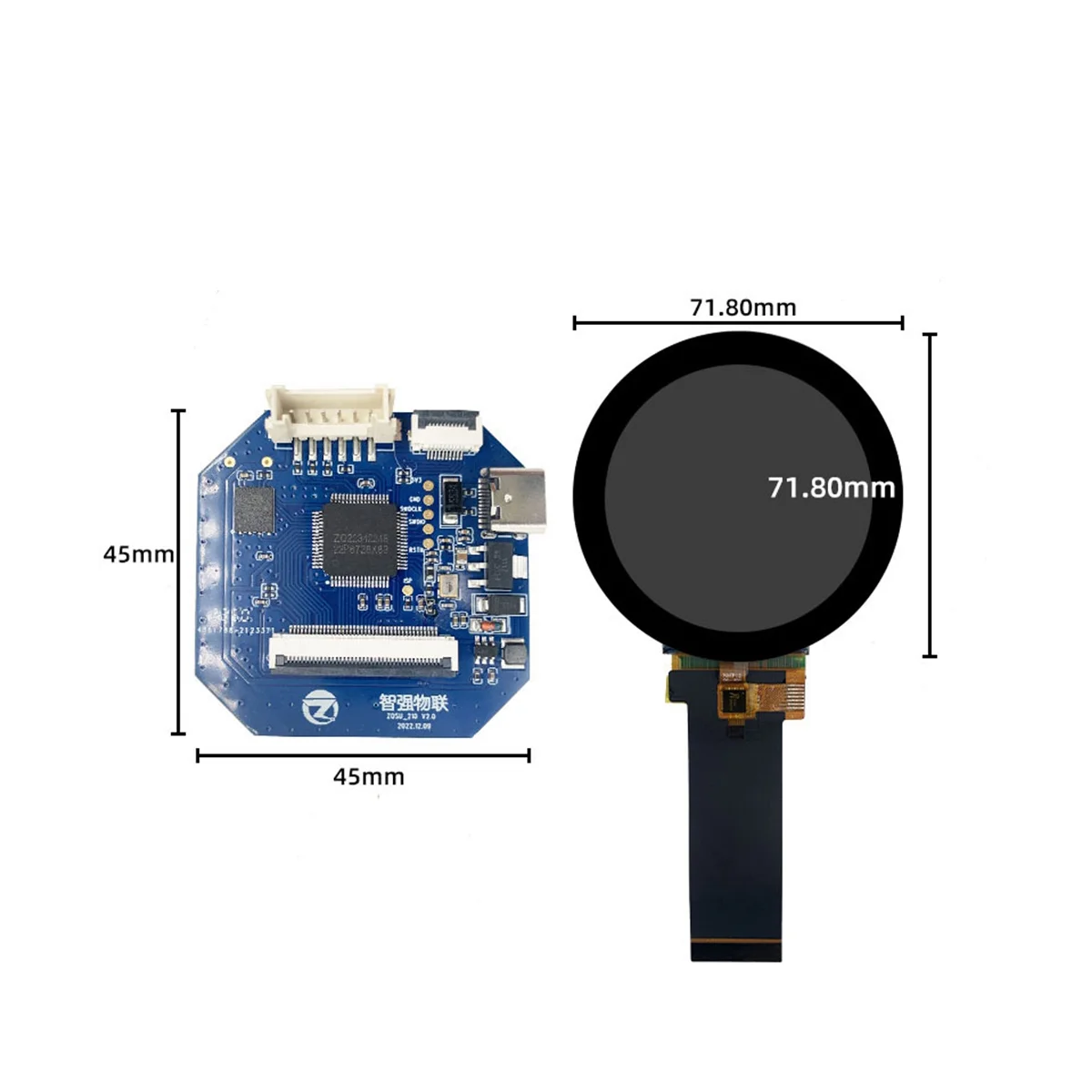  LCD ȭ, 2.1 ġ, 480x480,  IPS ÷, RGB SPI ̽ ̹ , Ʈ  ϵ 