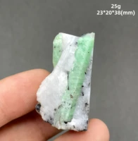 Natural emerald mineral specimen + healing quartz crystals and stones rock gemstone 2