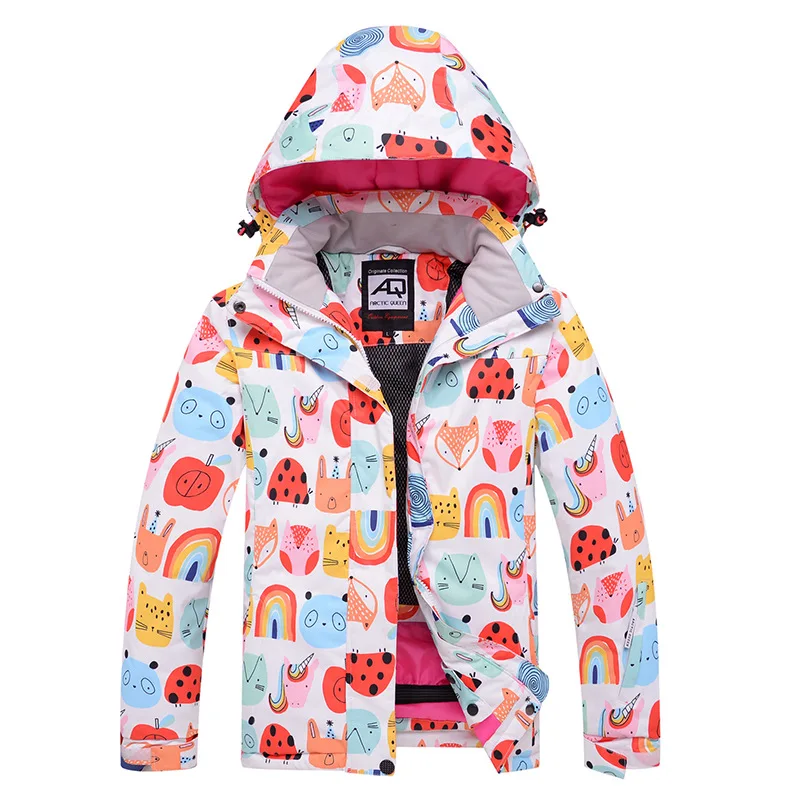 Children Super Warm Ski Suit Boys Girls Ski Snowboard Jacket Clothing Waterproof Windproof Thermal Winter Outdoor Wear Snow Coat