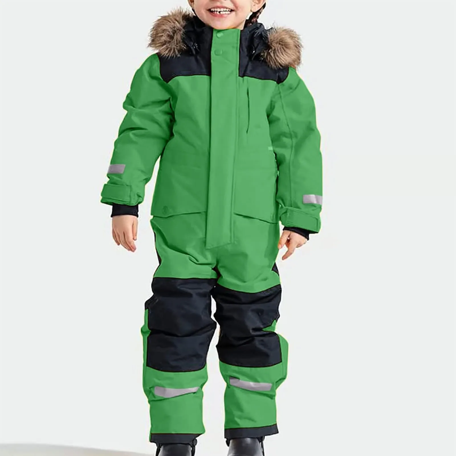 Children Ski Snowsuit Overall Winter Clothes for Toddler children jackets