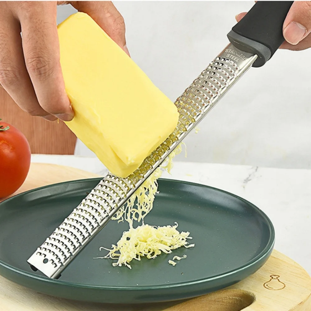 Lemon Zester Grater Cheese Grater Kitchen Grater 12 Inch Multifunctional Rectangle Stainless Steel Cheese Grater Tools Chocolate Lemon Zester Fruit Peeler Kitchen Gadgets