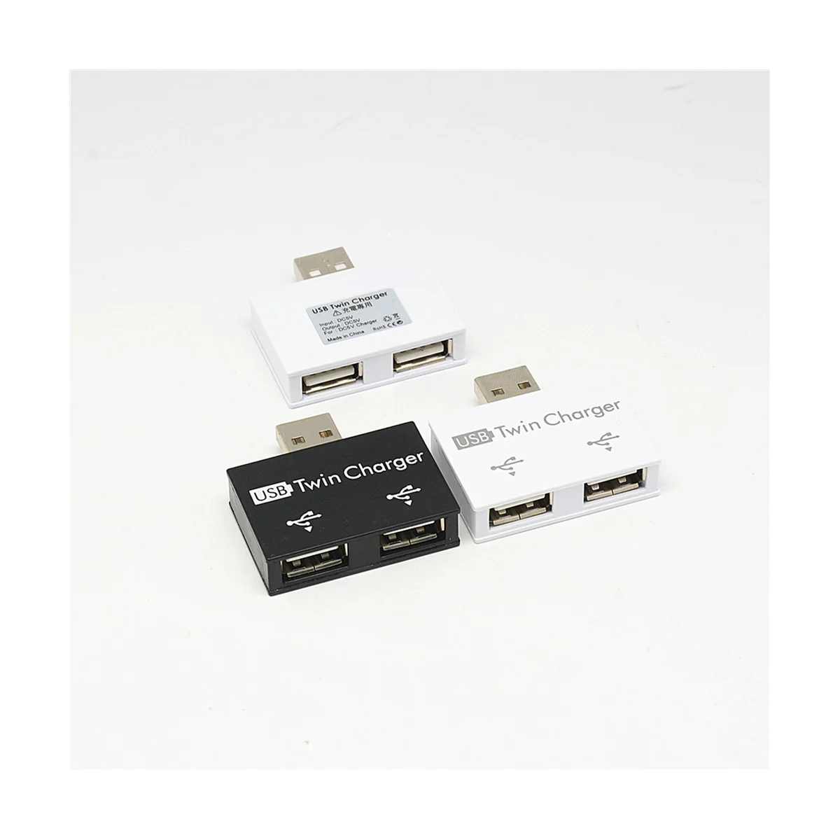 

Портативный мини-адаптер USB-разветвитель для зарядки с двумя портами