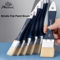 1/3/5/7/9 PCS Chip Paint Brushes Natural Bristles Wooden Handle Flat Brushes Set for Painting, Glue, Oil, Acrylic, Stain 1