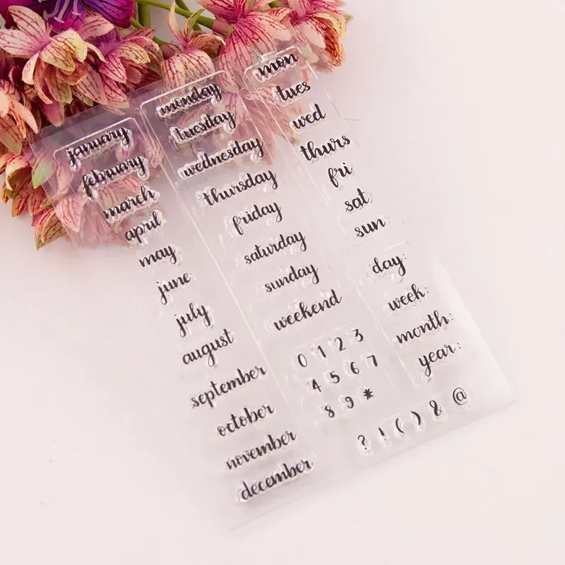 Clear Stamps Clear Rubber Stamps for DIY Scrapbooking