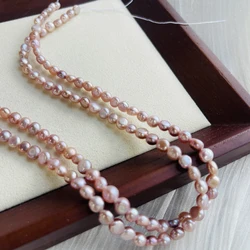 Elegant Purple Baroque Freshwater Pearl Beads for DIY Jewelry Accessories (Purple)