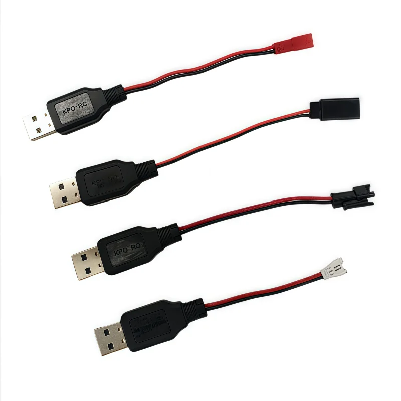 Câble Chargeur USB 3.7V pour Batterie Drone RC - JST/Futaba/SM/Air