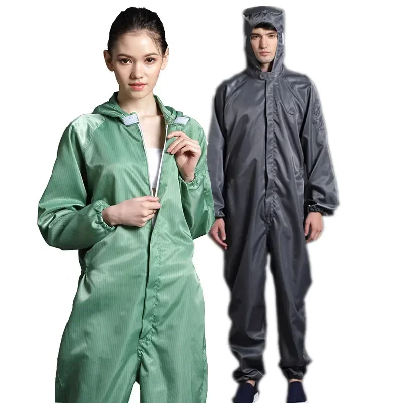 

Garments Coveralls Hood Clothes Dust-proof Clean Paint Clothing Unisex Anti-static Food Clean Overalls Work Protective Cleanroom